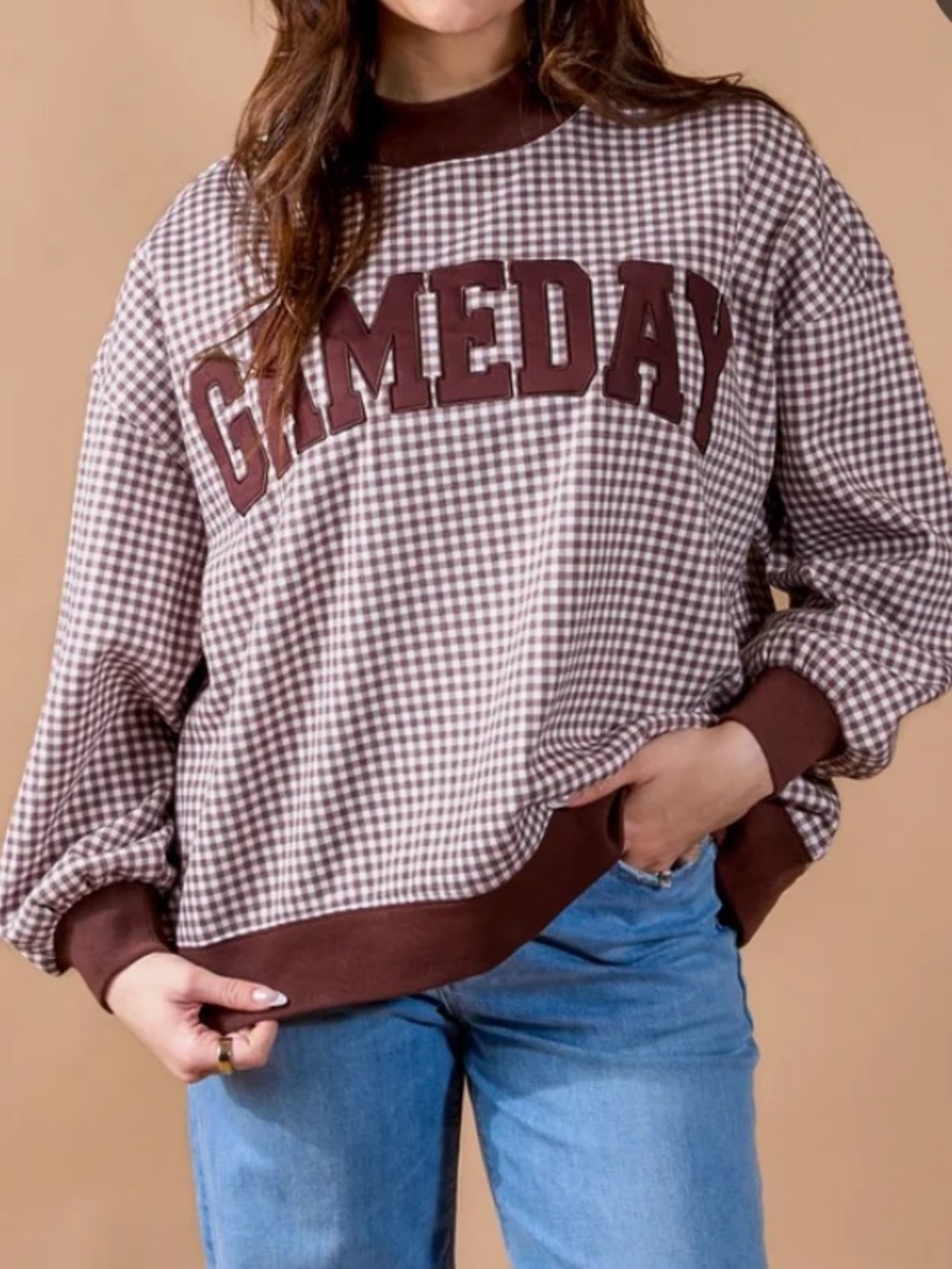 THE DARLING EFFECT GAMEDAY SWEATSHIRT- medium NWOT